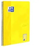 Collegeblock Touch, A4+, 80 Blatt, Lin.28, kariert, sonnengelb