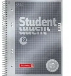 BRUNNEN Student Premium Notizbuch DIN A5 Kariert Spiralbindung Pappkarton