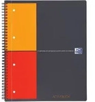 OXFORD International Notizbuch DIN A4+ Kariert Spiralbindung PP (Polypropylen) Farbig