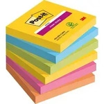 Post-it Carnival Super Sticky Haftnotizen 76 x 76 mm Farbig Sortiert Quadratisch 6