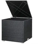 CASARIA&reg; Polyrattan Auflagenbox Kissenbox Gartentruhe 318 L Schwarz