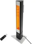 VASNER HeatTower Stand-Heizstrahler 2500 Watt Carbon Schwarz mit Fernbedienung, IP65