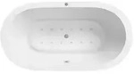 Whirlpool wei&szlig; Sprudelwanne freistehend Massagewanne Sprudelbad Whirlwanne...