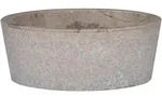 vidaXL Waschbecken Grau &Oslash;40x15 cm Marmor