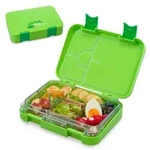 Klarstein junior Lunchbox 6 F&auml;cher 21,3 x 15 x 4,5 cm BPA-frei Gr&uuml;n