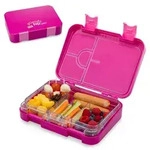 Klarstein junior Lunchbox 6 F&auml;cher 21,3 x 15 x 4,5 cm BPA-frei Fuchsiafarben