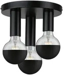 Paulmann Neordic Deckenleuchte Skogen E27 230V max. 3x20W dimmbar Schwarz Metall
