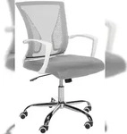 CLP B&uuml;rostuhl Tracy Microfaser HBT: 94x59x56,5 cm hellgrau chrom