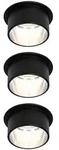 Paulmann LED Einbauleuchte 3-Step-Dim Gil Coin Basisset IP44 rund 68mm Coin 3x6W