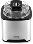 H.Koenig Eiscmaschine SRB80, Fassungsverm&ouml;gen 2L, 12 W, Edelstahl, 30 bis 40 min