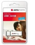 AgfaPhoto USB Flash Drive 2.0, 32GB USB-Stick USB Typ-A Silber
