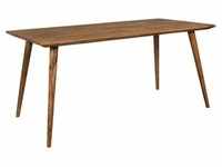 Wohnling Esstisch REPA 160 x 80 cm Esszimmertisch Sheesham Massiv Holz Tisch