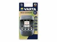 Varta Recycle Eco Charger ohne Akkus inkl. Netzteil - 1er Blister aus 50% Biomasse