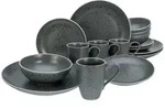 CreaTable Industrial Chic anthrazit Kombiservice 16-tlg Steinzeug