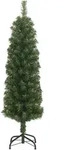 vidaXL K&uuml;nstlicher Weihnachtsbaum Schlank mit St&auml;nder Gr&uuml;n 120 cm PVC