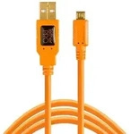 Tether Tools CU5430ORG USB Kabel 4,6 m USB 2.0 USB A Micro-USB B Orange