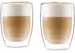 Klarstein Jesolo doppelwandige Thermogl&auml;ser 350 ml handgemacht Borosilikatglas