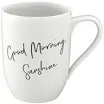 Villeroy & Boch Statement Becher mit Henkel "Good Morning, Sunshine" 280ml