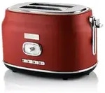 Westinghouse Zwei-Schlitz Toaster Retro Serie, 815 Watt, 6 Stufen, rot