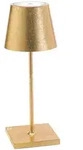 Zafferano Poldina Pro Mini Gold Leaf LED-Tischleuchte, wiederaufladbar und dimmbar