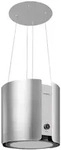 Klarstein Skyfall Inselabzugshaube &Oslash;45cm Umluft 413m3/h LED Silber