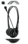 Equip Chat Headset Kopfh&ouml;rer Kabelgebunden Kopfband Anrufe/Musik Schwarz