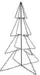 vidaXL Weihnachtsbaum in Kegelform 240 LEDs Innen und Au&szlig;en 115x150 cm