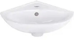 Belvit Keramik Eck Waschbecken Handwaschbecken 36x36x15 cm