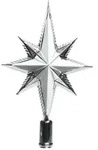 Christmas Decorations Christbaumspitze Stern 25cm Kunststoff, silber