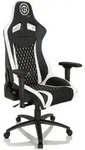 Gaming Stuhl / B&uuml;rostuhl GAMEBREAKER SX 04 Stoff / Kunstleder schwarz / wei&szlig; hjh
