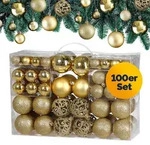 Casaria Christbaum Kugeln 100tlg. - gold