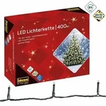 Idena Lichterkette 400 LED warmwei&szlig; 8h Timer 47,9m, innen & au&szlig;en, mit Netzteil
