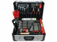 FAMEX 729-88 Profi Alu Werkzeugkoffer mit Werkzeug Set - Werkzeugkiste gefüllt -