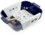 PEUGEOT Keramik Auflaufform APPOLIA 25cm Rechteckig Blau Sp&uuml;lmaschinenfest