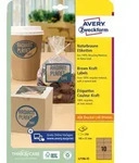 AVERY Zweckform Naturbraune Etiketten, 210 x 297 mm