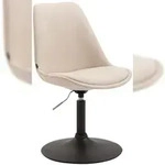 CLP Esszimmerstuhl Maverick Stoff creme/schwarz