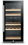 Caso Design CASO WineComfort 24 black - Design Weink&uuml;hlshrank mit zwei getrennten