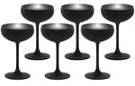 St&ouml;lzle Lausitz ELEMENTS Sektschale Schwarz-Silber 6er Set - A