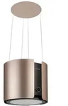 Klarstein Skyfall Inselabzugshaube &Oslash;45cm Umluft 413m3/h LED Nickel-Metallic