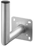 Goobay 67300 Aluminium SAT-Sch&uuml;ssel Wandhalter, Grau - mit 250 mm Wandabstand