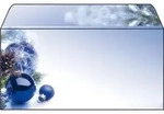 Sigel Weihnachts-Umschlag DL, gummiert, 90g/qm, Spezialpapier, Blue Harmony