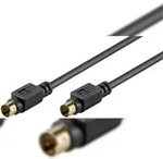 Goobay 50058 S-Video Verbindungskabel, einzeln geschirmt, 2 m - Mini-DIN 4-Stecker