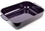 PEUGEOT Keramik Auflaufform APPOLIA 40cm Rechteckig Aubergine Sp&uuml;lmaschinenfest