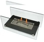 PURLINE Bio-Tischkamin mit geh&auml;rtetem Glas ONIROS B