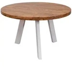 Wohnling Esszimmertisch 130x130x77 cm Sheesham Holztisch Massivholz K&uuml;chentisch