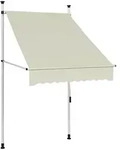 vidaXL Einziehbare Markise Handbetrieben 100 cm Creme