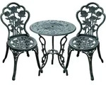 Outsunny - Garten-Bistroset - &Oslash;60 x H69cm - antik gr&uuml;n