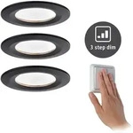 Paulmann LED Einbauleuchte 3-Step-Dim Nova Coin Basisset starr IP44 rund 78mm Coin