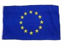 Flagge Europa 90 x 150 cm Fahne mit 2 Ösen 100g/m2 Stoffgewicht Hissflagge...
