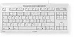 Cherry Stream Keyboard TKL Kabelgebundene Tastatur Wei&szlig;-Grau